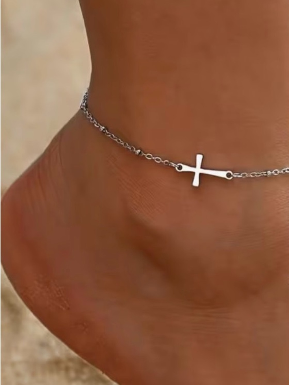 Cross Anklet Christian Ankle Bracelet